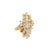 Contemporary 14k Yellow Gold Diamond Cluster Ring, Size 6.75 For Sale - Image 3 of 7