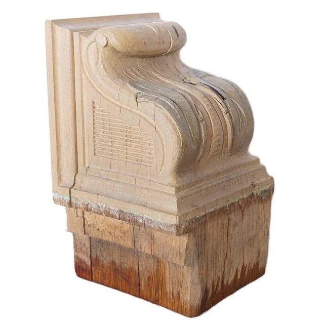 DETAILS This pair of architectural brackets were custom crafted and hand carved for the grand Mediterranean style...