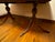 Vintage Brown Wood Double Pedestal Dining Table For Sale - Image 4 of 10