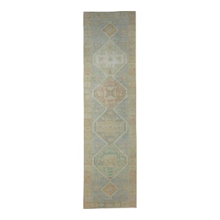 Turkish Oushak Rug 3'8" x 13'7" #18042 For Sale