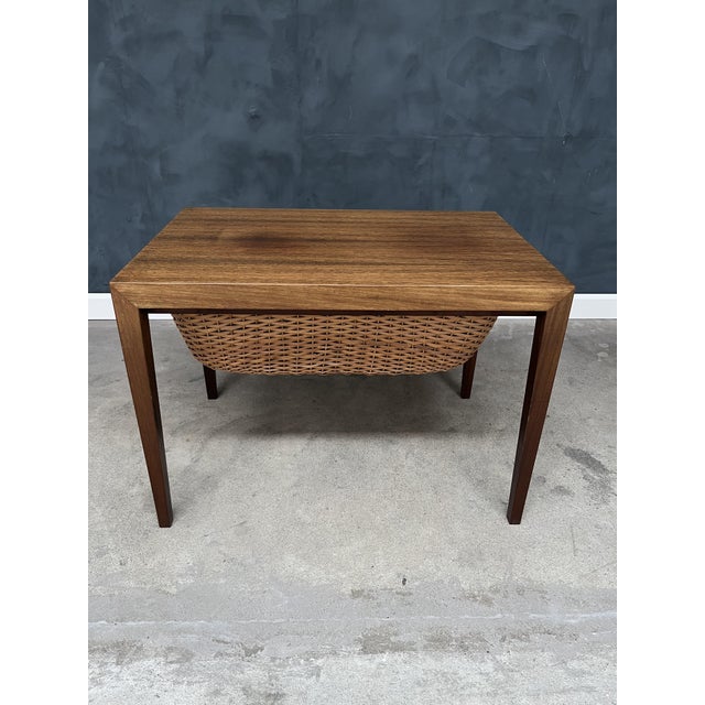 Mid-Century Modern Rosewood Side Table by Severin Hansen for Haslev Møbelfabrik, 1950s For Sale - Image 3 of 8