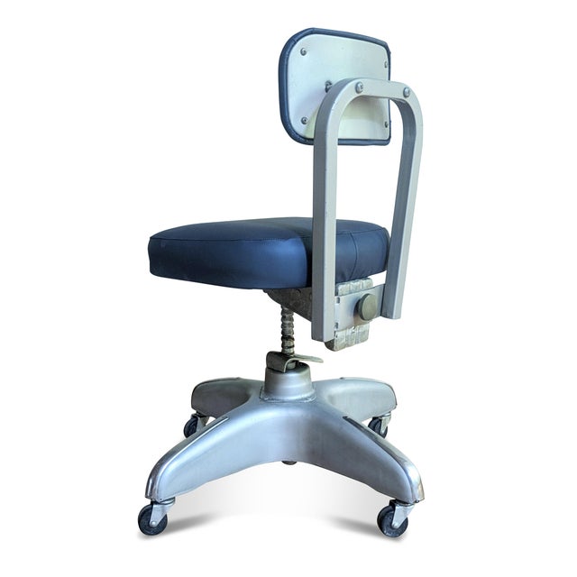 Mid-Century Industrial Office Chair - By Cole Steel | Chairish