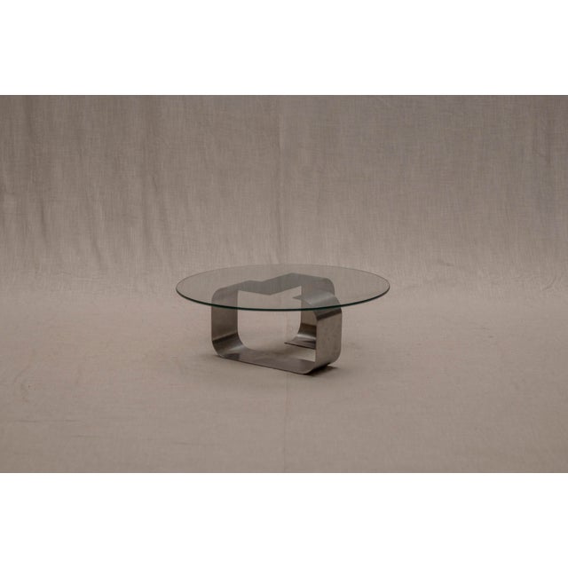 Vintage French Coffee Table by Francois Monnet, 1970s For Sale - Image 4 of 13