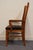 Brown Bassett Furniture Cherry Contemporary Mission Style Dining Arm Chair For Sale - Image 8 of 9