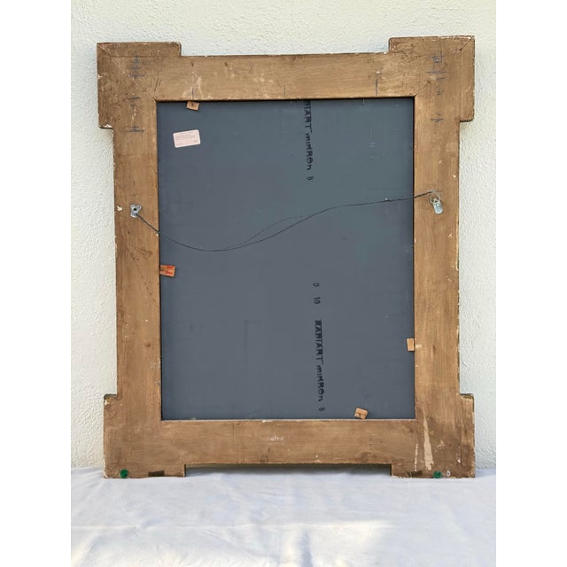 Exquisite Vintage Italian Mirror With Original Patina and Gilt Details Circa 1940 For Sale - Image 11 of 12