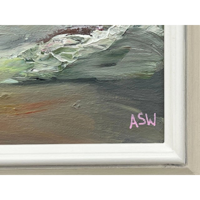 Twilight Serenity - Atmospheric Abstract Sea Landscape by British Artist, 2024, Framed For Sale - Image 12 of 12