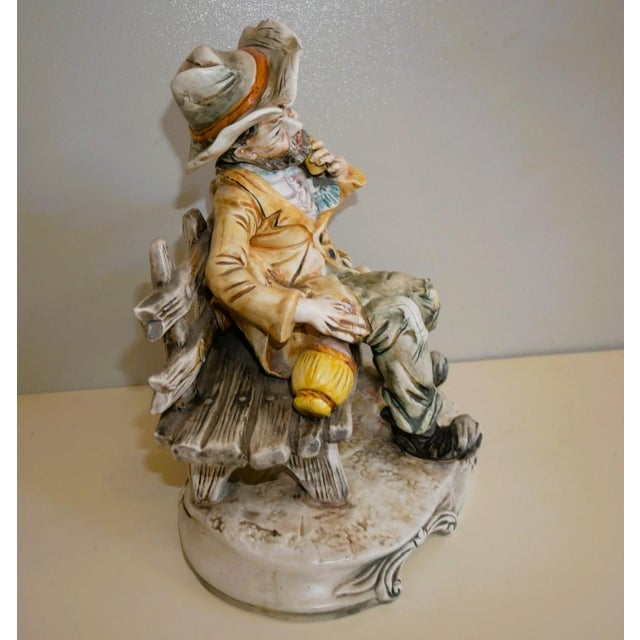 Vintage Porcelain Figurine from Capodimonte, 1970s For Sale - Image 6 of 11