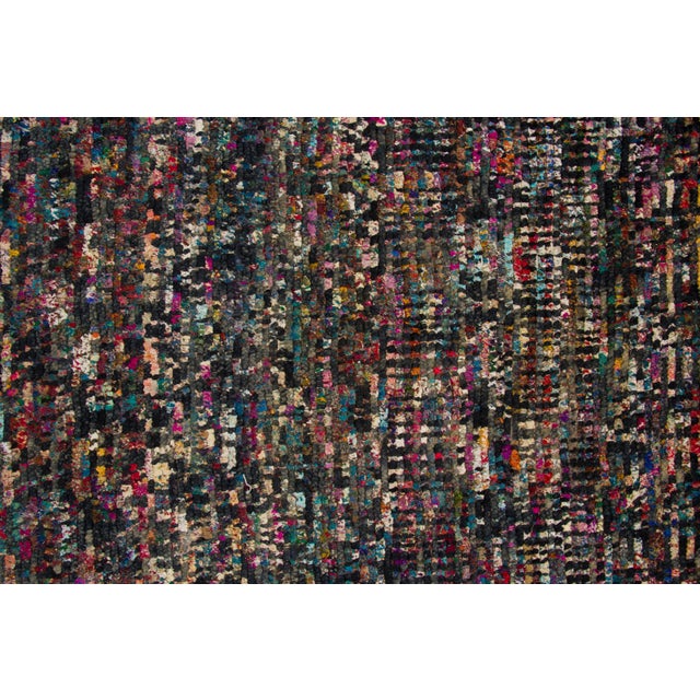 Late 20th Century Contemporary Textured Mosaic Wool & Natural Silk Rug by Rug & Kilim, India For Sale - Image 5 of 9