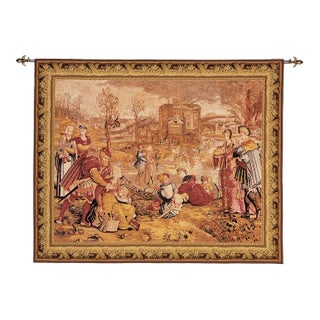 Decembre Silkscreen Tapestry - 185 X 230 Cm (6'1" X 7'7") - Requires Rod Size 6 For Sale