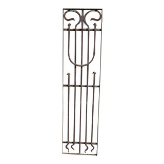 Antique Victorian Iron Gate Window Garden Fence Architectural Salvage Door For Sale