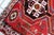Textile 1940s, Vintage Persian Shiraz Rug, Tribal Triple Medallion, Red Field, 4 X 5 For Sale - Image 7 of 11