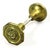 French Vintage Cast Brass Octagon Entry Door Knobs For Sale - Image 3 of 6