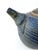 Vintage Blue Stoneware Pottery Teapot, Signed For Sale - Image 11 of 11