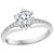 GIA Certified 1.01 Carat VS2, E Round Solitaire Diamond Engagement Platinum Ring For Sale - Image 10 of 18