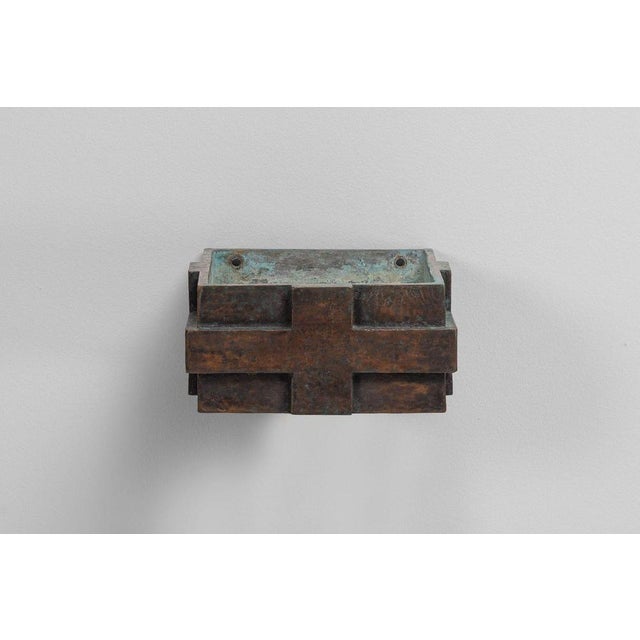 Holy Water Font in Bronze by Jan de Jong, Eindhoven, 1966 For Sale - Image 3 of 18