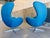 Arne Jacobsen For Fritz Hansen Distributed by Knoll egg Chairs. Produced by Fritz Hansen in Denmark to Jacobsen’s exact...