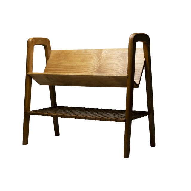 1960s Book Stand by Ladislav Bartoníček for Krásná Jizba, Czechoslovakia, 1950s For Sale - Image 5 of 5