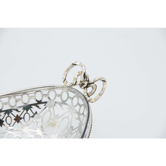 Fruit Bowl with Cut-Out Silver Structure For Sale - Image 4 of 5