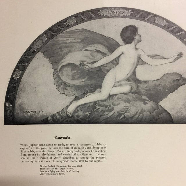 Paper 1902 Library of Congress Mural Paintings Print For Sale - Image 7 of 7