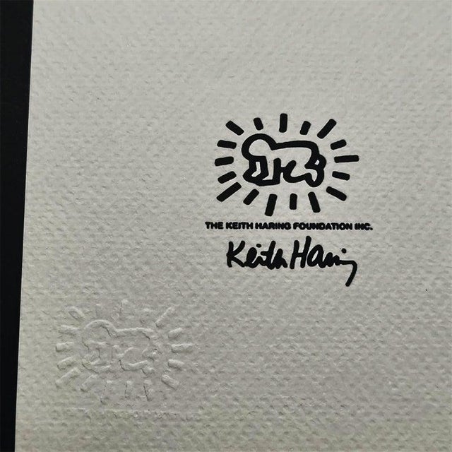 Keith Haring, Figurative Composition, 1990s, Limited Edition Lithograph For Sale - Image 6 of 9