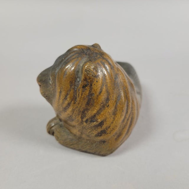 Antique Staffordshire Recumbent Lion Figurine For Sale In Raleigh - Image 6 of 9