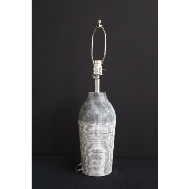 Stone Mid 20th Century Fontana Arte Style Marble Lamp For Sale - Image 7 of 9
