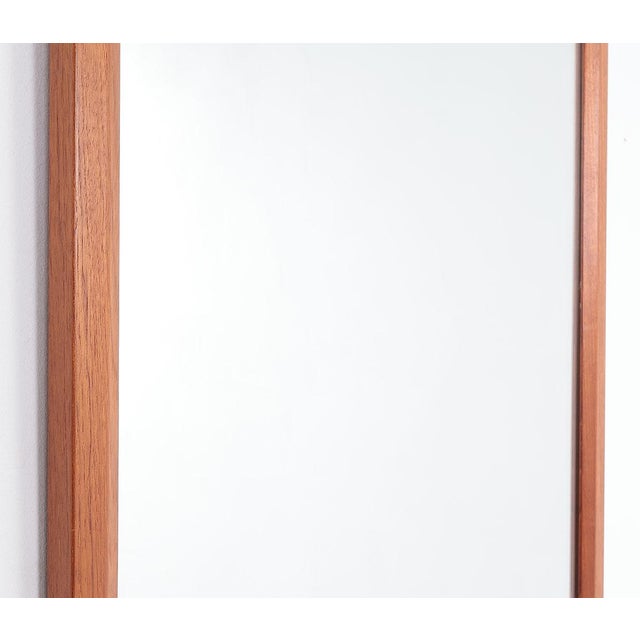 Brown Model 164 Mirror in Teak by Kai Kristiansen for Aksel Kjersgaard, 1960s For Sale - Image 8 of 11