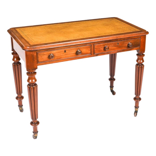 Antique Victorian Partners Desk, 1800s For Sale