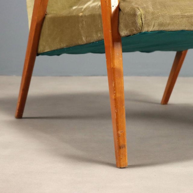 Vintage Lounge Chair in Beech, 1960s For Sale - Image 5 of 9