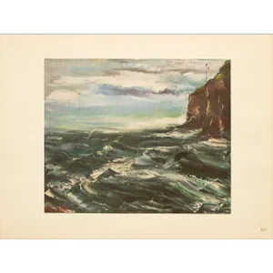 1947 After Maurice Vlaminck "Sotteville-Sur-Mer", First Edition Period Offset Lithograph
