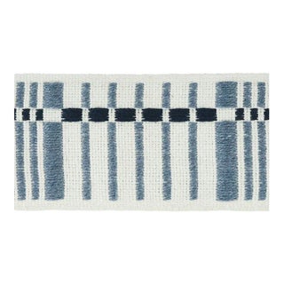 Sample - Schumacher Carmo Tape Medium in Indigo For Sale