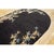 Art Deco 1920s Black Open Field Antique Artistic Art Deco Bamboo Design Chinese Oval Rug For Sale - Image 3 of 10