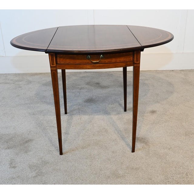 Georgian Sheraton Pembroke Table Drop Leaf, 1790s For Sale - Image 11 of 11