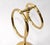 Hollywood Regency Free Standing Solid Brass Double Ring Hand Towel Holder For Sale - Image 10 of 14