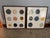 Abstract Abstract Modern Abstract 9-Circle Framed Prints - Mitchell Gold + Bob Williams Pair For Sale - Image 3 of 5
