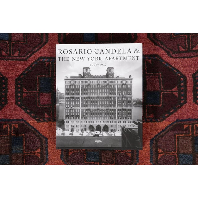 Hand-Knotted Antique Baluch Rug in Red Blue Tribal Geometric Pattern For Sale - Image 9 of 10