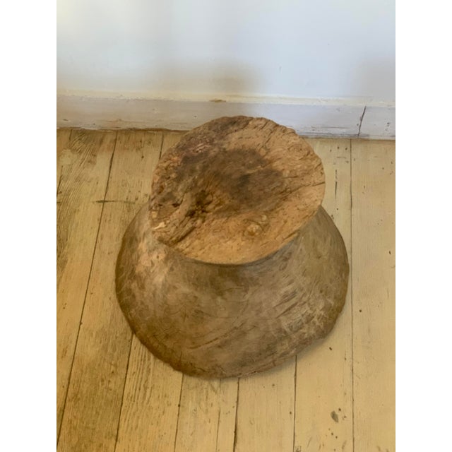 Antique Primitive Large African Grain Stomper For Sale - Image 9 of 9