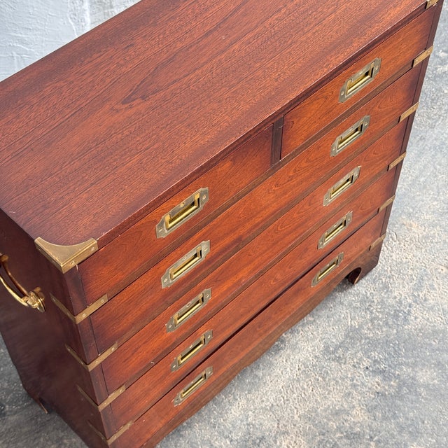 British Mahogany Military Chest, Early 1900s For Sale - Image 11 of 15