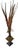Brown Vintage Natural Pheasant Feather Sculptural Arrangement on Metal Base Sculpture With Moss & Twisted Vine For Sale - Image 8 of 12