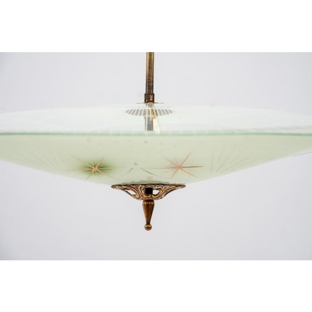 Pendant Light in the style of Pietro Chiesa for Fontana Arte, 1940s For Sale - Image 3 of 8