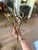 Hollywood Regency Vintage Italian Gilt Iron Wheat Sheaf Candle Wall Sconces - a Pair For Sale - Image 3 of 5