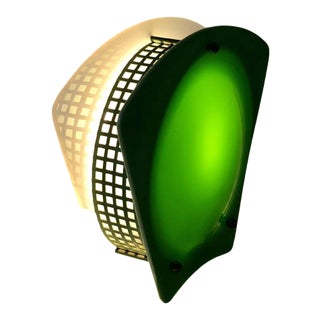 Night Light with Green and White Shades in Plastic, Austria, 1950s For Sale