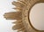 Italian Small Vintage Italian Faux Bois Gilded Sunburst Mirror For Sale - Image 3 of 7