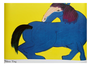 Walasse Ting, Blue Horse, Print