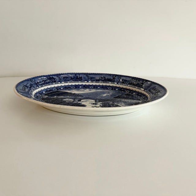 1927 Commemorative Baltimore and Ohio Railroad Platter For Sale - Image 4 of 6