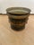 Neoclassical Vintage French Neoclassical-Style Black and Gold Tole Cachepot For Sale - Image 3 of 10