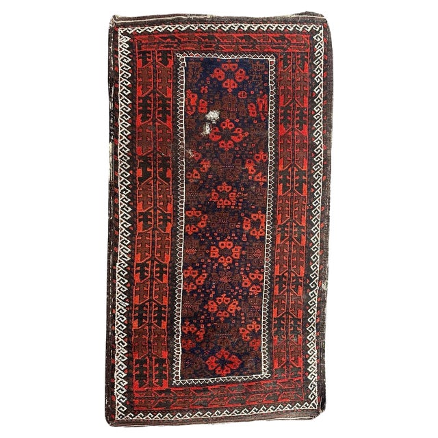 Antique Turkmen Baluch Rug, 1890s For Sale
