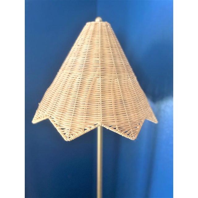 Lillian August Rattan Parasol Floor Lamp Chairish