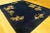 1930s Blue Navy Floral Modern Antique Chinese Art Deco Carpet 8'10" X 11'8" Handknotted Wool Rug For Sale - Image 4 of 12