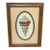 Framed Needlepoint Shell Textile Art For Sale